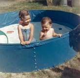 122: 1966-0700-2-Jacki Pictures Jacki.& Jerry Jr In Pool