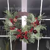 179: 2023-1212 Marguerites Handmade Christmas Wreath