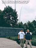 38: Lemay Brothers Paul at the US Air force memorial in Washington dc.Both Air Force veterans